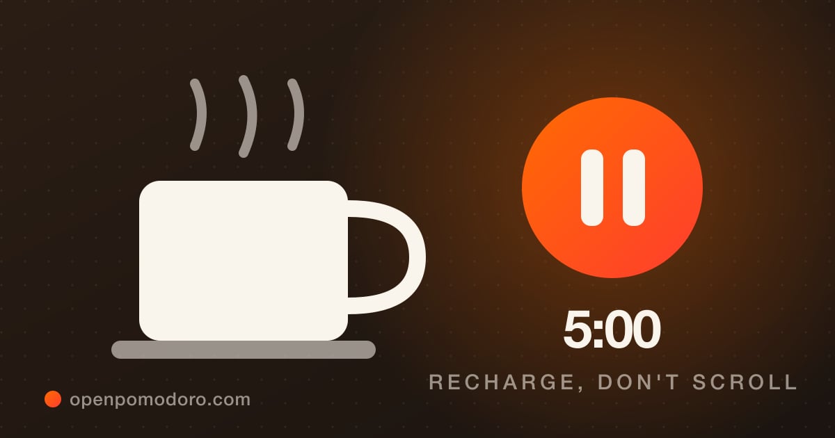25 Pomodoro Break Ideas That Actually Recharge You